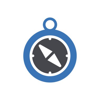 Web sitesi tasarımı ve masaüstü zarfları için pusula simgesi, geliştirme. premium paket.