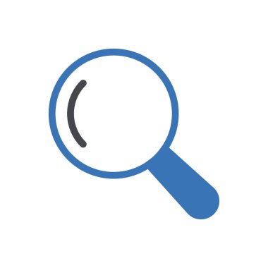 Web sitesi tasarımı ve masaüstü zarfları için arama simgesi, geliştirme. premium paket.