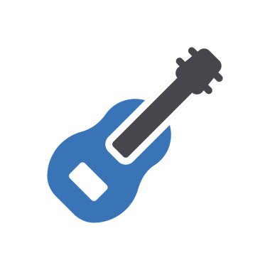 gitar simgesi web sitesi tasarımı ve masaüstü zarfları için, geliştirme. premium paket.