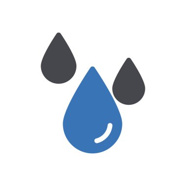 Web sitesi tasarımı ve masaüstü zarfları için yağmur damlası simgesi, geliştirme. Premium paketi.