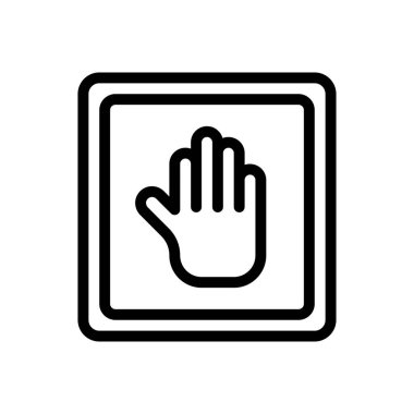 Web sitesi tasarımı ve masaüstü zarfları için Simgeyi durdur, geliştirme. premium paket.