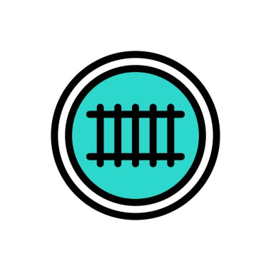 Web sitesi tasarımı ve masaüstü zarfları için demiryolu simgesi, geliştirme. premium paket.