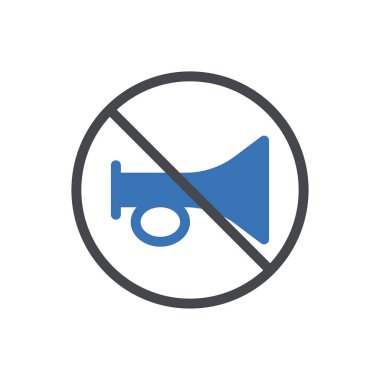 Web sitesi tasarımı ve masaüstü zarfları için boynuz simgesi, geliştirme. premium paket.