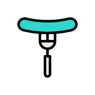 Web sitesi tasarımı ve masaüstü zarfları için hotdog simgesi, geliştirme. Premium paketi.