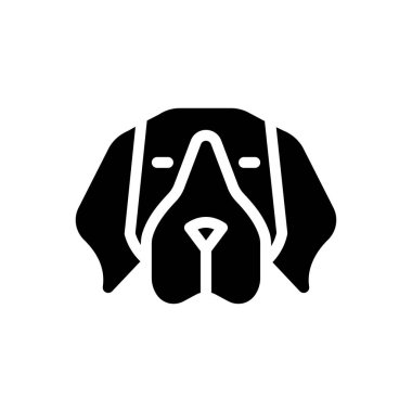 Web sitesi tasarımı ve masaüstü zarfları için köpek simgesi, geliştirme. premium paket.