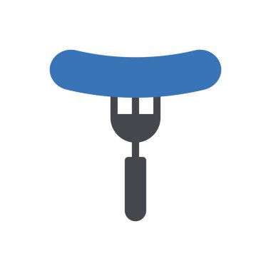 Web sitesi tasarımı ve masaüstü zarfları için hotdog simgesi, geliştirme. Premium paketi.