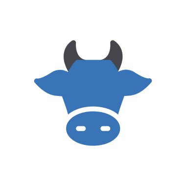 Web sitesi tasarımı ve masaüstü zarfları için boğa simgesi. premium paket.