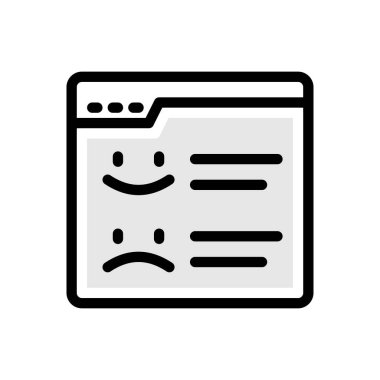 Web sitesi tasarımı ve masaüstü zarfları için anket Simgesi, geliştirme. premium paket.