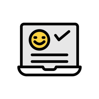 Web sitesi tasarımı ve masaüstü zarfları için geri bildirim simgesi, geliştirme. premium paket.