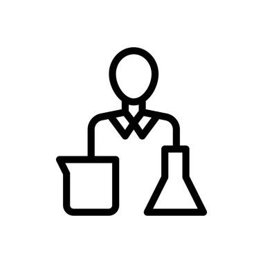 Web sitesi tasarımı ve masaüstü zarfları için laboratuvar simgesi, geliştirme. premium paket.