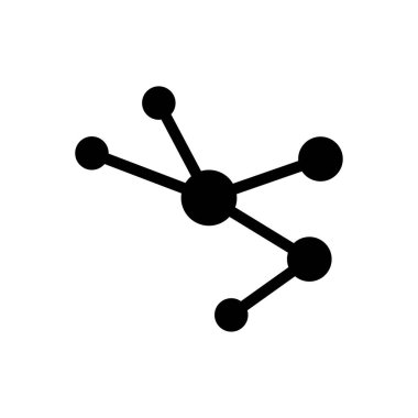 Web sitesi tasarımı ve masaüstü zarfları için molekül simgesi, geliştirme. Premium paketi.