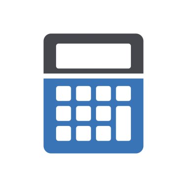 Web sitesi tasarımı ve masaüstü zarfları için hesap makinesi simgesi simgesi, geliştirme. premium paket.