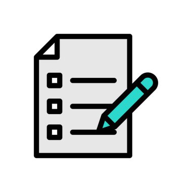 Web sitesi tasarımı ve masaüstü zarfları için kontrol listesi simgesi, geliştirme. premium paket.