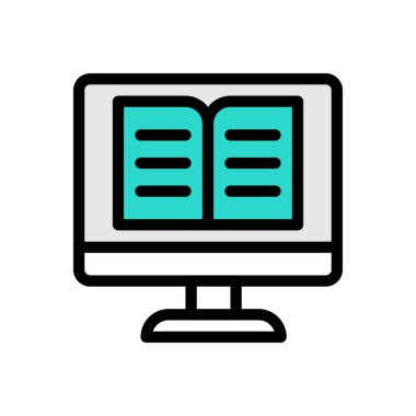 Web sitesi tasarımı ve masaüstü zarfları için Simge okuma, geliştirme. premium paket.