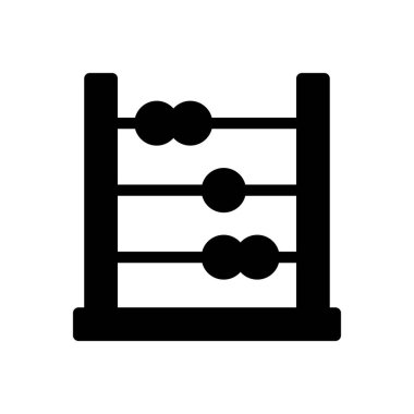 Web sitesi tasarımı ve masaüstü zarfları için abaküs simgesi geliştirme. premium paket.