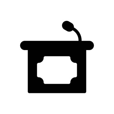 Web sitesi tasarımı ve masaüstü zarfları için podyum simgesi, geliştirme. premium paket.