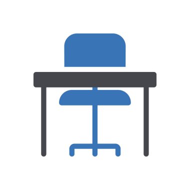 Web sitesi tasarımı ve masaüstü zarfları için masa simgesi, geliştirme. premium paket.