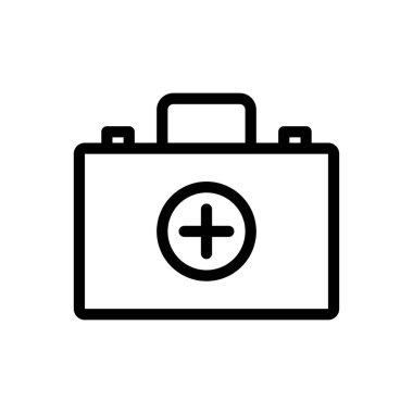 Web sitesi tasarımı ve masaüstü zarfları için tıbbi malzeme ikonu, geliştirme. Premium paketi.