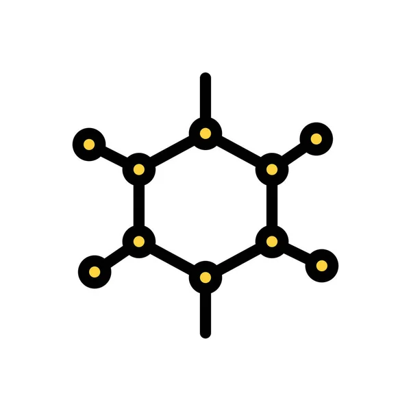 Icono Molécula Para Diseño Del Sitio Web Envolvente Escritorio Desarrollo — Archivo Imágenes Vectoriales