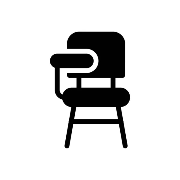 Silla Icono Para Diseño Sitios Web Sobres Escritorio Desarrollo Paquete — Vector de stock