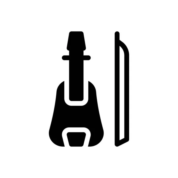 Guitarra Ícone Para Design Site Envoltório Desktop Desenvolvimento Pacote Prémio — Vetor de Stock