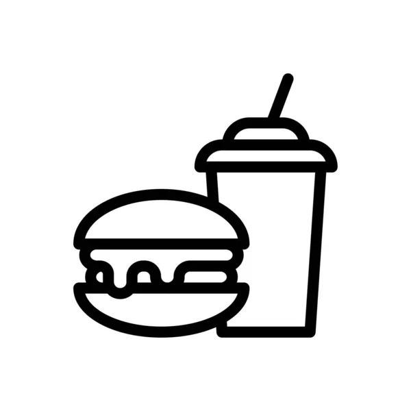 Fast Food Εικονίδιο Για Σχεδιασμό Ιστοσελίδας Και Desktop Envelopment Development — Διανυσματικό Αρχείο