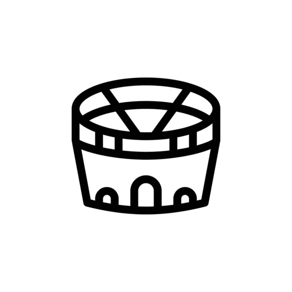 Иконка Стадиона Дизайна Сайта Оболочки Рабочего Стола Разработки Пакет — стоковый вектор