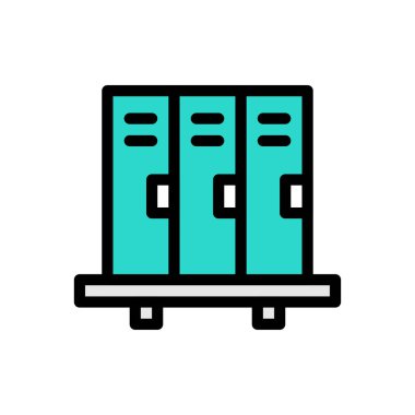 Web sitesi tasarımı ve masaüstü zarfları için dolap simgesi. premium paket.