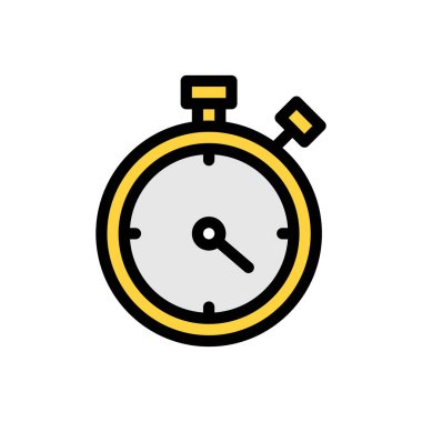 Web sitesi tasarımı ve masaüstü zarfları için kronometre simgesi, geliştirme. premium paket.