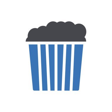 Web sitesi tasarımı ve masaüstü zarfları için patlamış mısır simgesi geliştirme. premium paket.