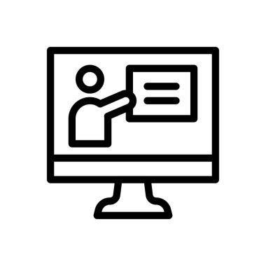 Web sitesi tasarımı ve masaüstü zarfları için öğretmenlik dersi simgesi, geliştirme. premium paket.