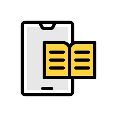 Web sitesi tasarımı ve masaüstü zarfları için mobil okuma simgesi, geliştirme. Premium paketi.