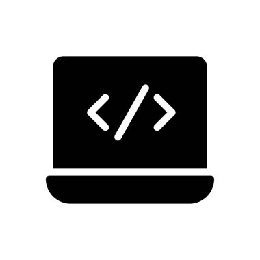 Web sitesi tasarımı ve masaüstü zarfları için simge kodlama, geliştirme. premium paket.