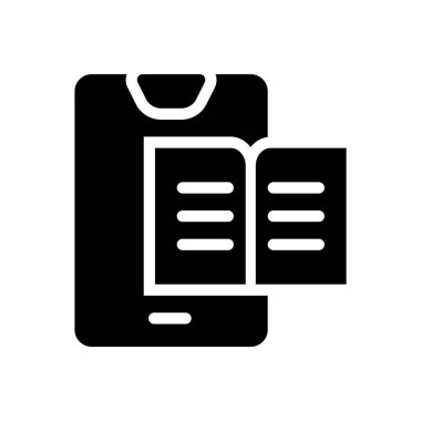 Web sitesi tasarımı ve masaüstü zarfları için mobil okuma simgesi, geliştirme. Premium paketi.