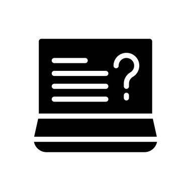 Web sitesi tasarımı ve masaüstü zarfları için SSS yardım simgesi, geliştirme. Premium paketi.