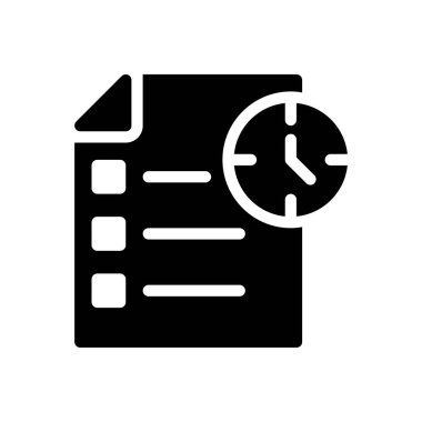 Web sitesi tasarımı ve masaüstü zarfları için kağıt zamanı simgesi, geliştirme. Premium paketi.