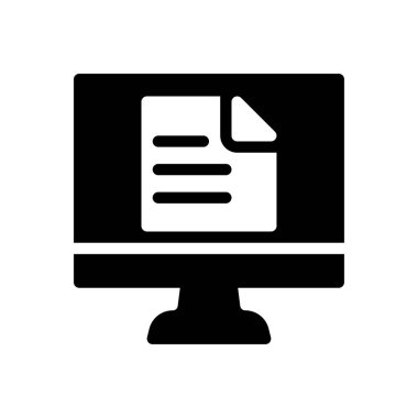 Web sitesi tasarımı ve masaüstü zarfları için çevrimiçi dosya simgesi, geliştirme. Premium paketi.