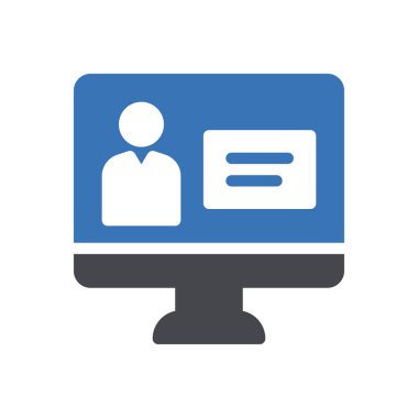 Web sitesi tasarımı ve masaüstü zarfları için çevrimiçi sınıf simgesi, geliştirme. Premium paketi.