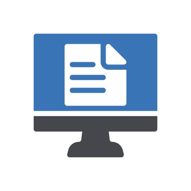 Web sitesi tasarımı ve masaüstü zarfları için çevrimiçi dosya simgesi, geliştirme. Premium paketi.