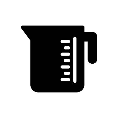 Web sitesi tasarımı ve masaüstü zarfları için sürahi ölçüm simgesi, geliştirme. Premium paketi.