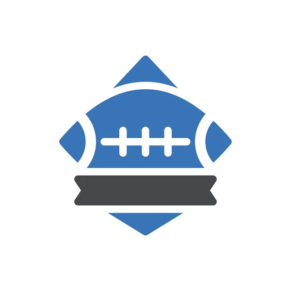 Rugby Trofej Ikona Pro Design Webových Stránek Desktopové Obálky Vývoj — Stockový vektor