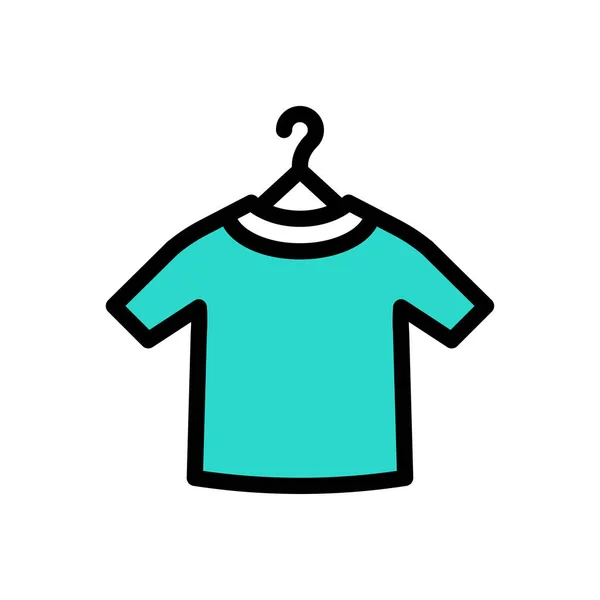 Shirt Opknoping Pictogram Voor Website Ontwerp Desktop Envelop Ontwikkeling Premium — Stockvector