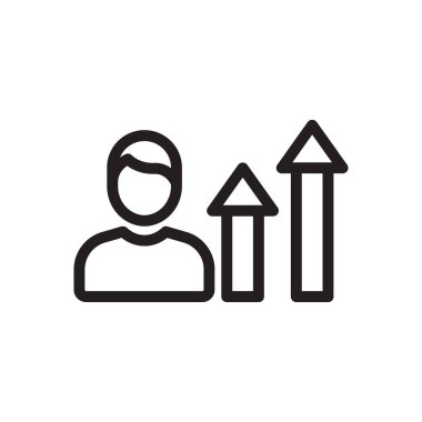 Web sitesi tasarımı ve masaüstü zarfları için büyüme simgesi, geliştirme. Premium simgesi.