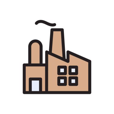 Web sitesi tasarımı ve masaüstü zarfları için fabrika simgesi, geliştirme. Premium simgesi.