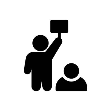 Web sitesi tasarımı ve masaüstü zarfları için açık artırma simgesi. Premium simgesi.