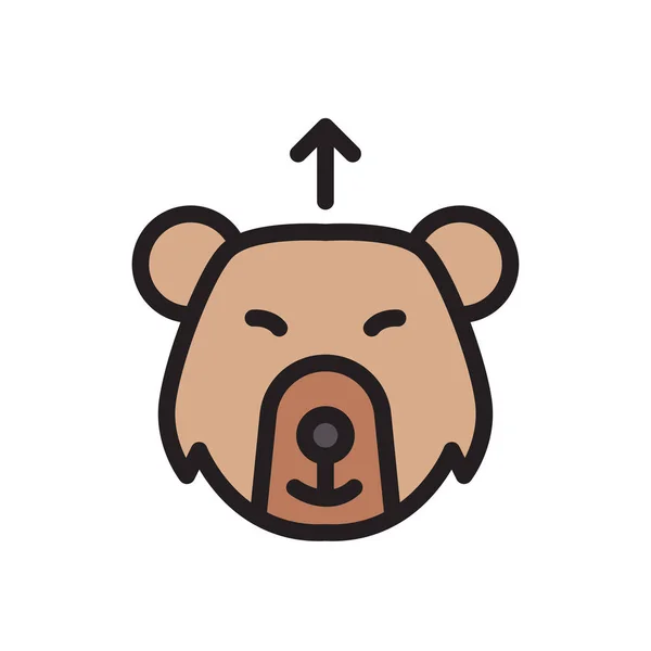 Bearish Symbol Für Website Design Und Desktop Hüllkurve Entwicklung Premiumsymbol — Stockvektor