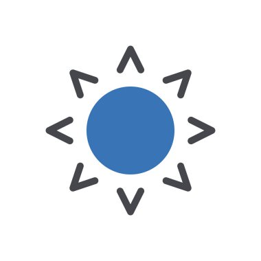 Web sitesi tasarımı ve masaüstü zarfları için güneş simgesi, geliştirme. Premium simgesi.