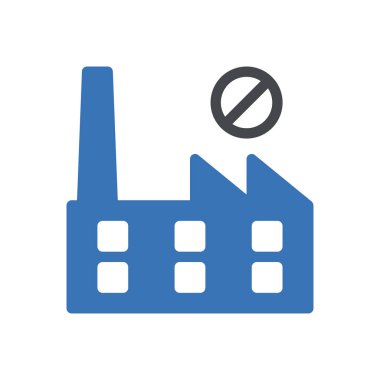 Web sitesi tasarımı ve masaüstü zarfları için fabrika simgesi, geliştirme. premium paket.