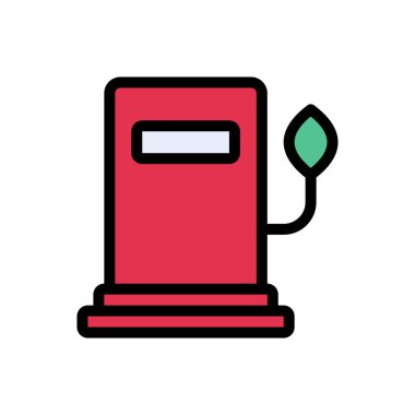 Web sitesi tasarımı ve masaüstü zarfları için biyoyakıt simgesi, geliştirme. Premium paketi.