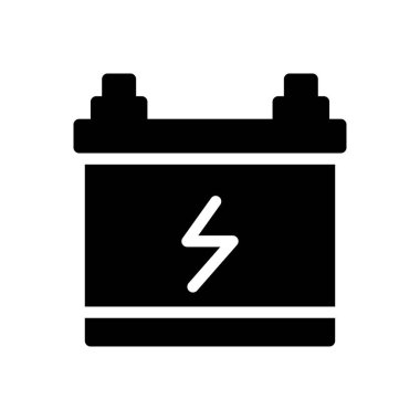 Web sitesi tasarımı ve masaüstü zarfları için akümülatör güç simgesi, geliştirme. Premium paketi.